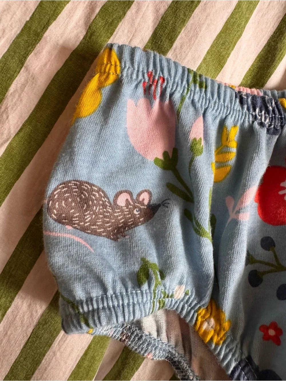 Mini Boden bloomers (or diaper cover) a whimsical all-over  wild garden flowers